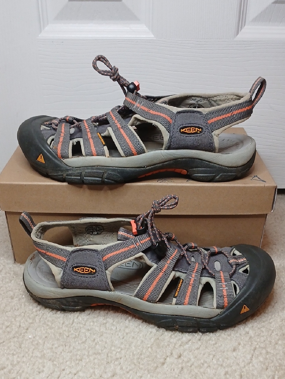 Keen Newport H2 Pink And Gray Shoes Womens 8